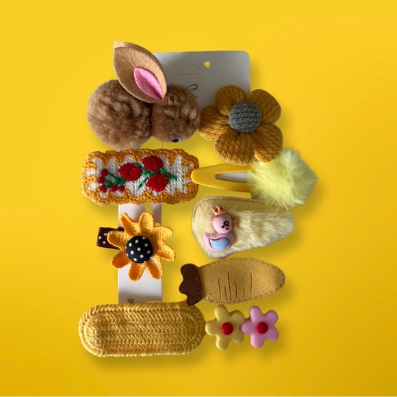 Girl’s Bunny 🐰 TalesUs Hair clips 9pcs - Picture 8 of 8